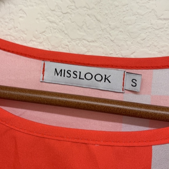 Misslook Red and Grey Dress - Small - Picture 2 of 10